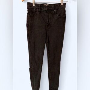 Madewell Women's size 27 black Skinny Jeans goth emo winter neutral minimalist